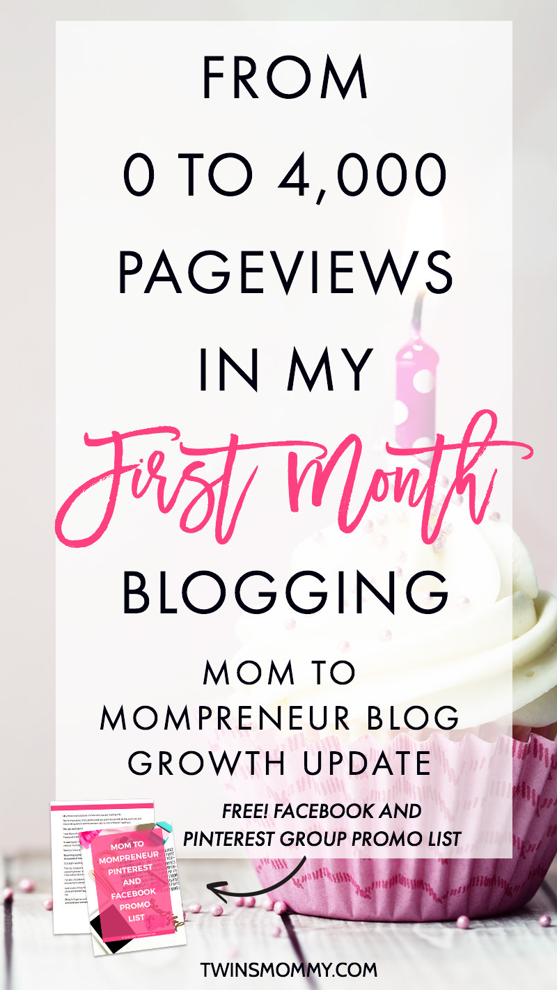 Month 1 Blog Growth Update: 4,000 Pageviews Later