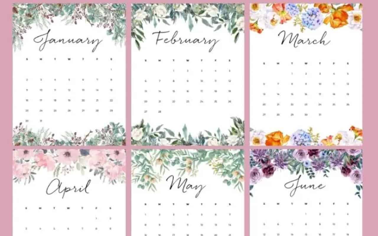 11 Free Calendars to Start 2022 Off On the Right Foot - Twins Mommy