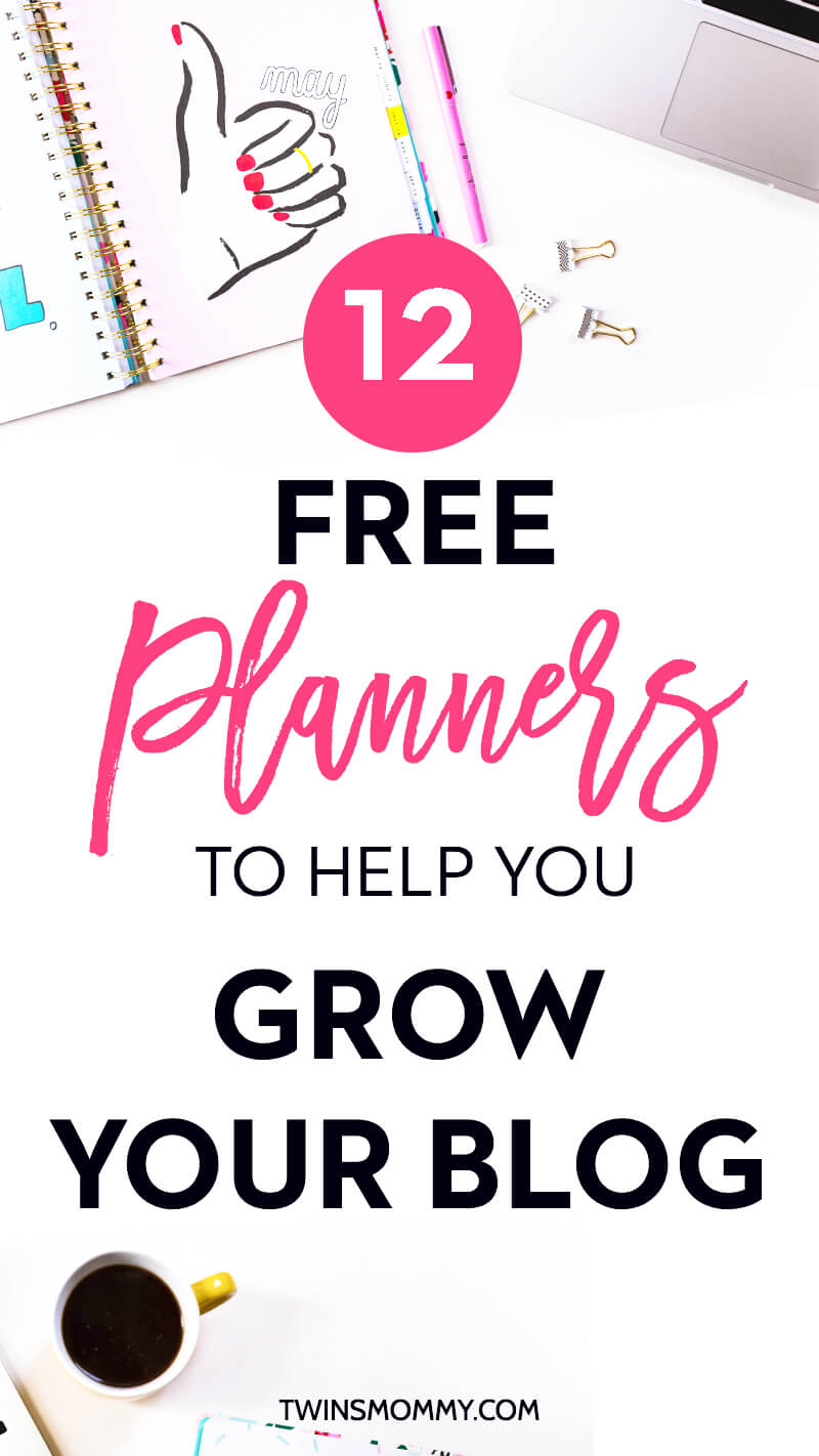 12 Free Planners to Help Your Grow Your Blog for 2017