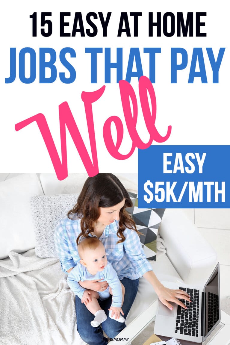 15 Easy Jobs That Pay Well For Moms Hourly Rates For 2023 Twins Mommy