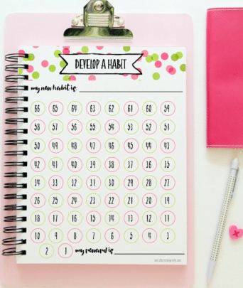 Free Printable Habit Tracker - Happiness is Homemade