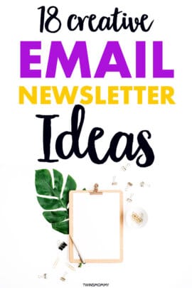 18 Best Email Newsletter Ideas for New Bloggers - Twins Mommy