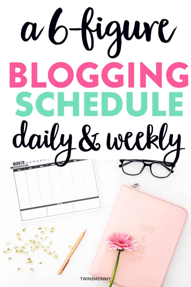 A 6 Figure Blogging Schedule: Daily and Weekly Plan to Make Money