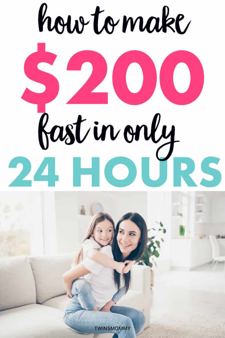 How to Make $200 Fast in 24 Hours (1 Day to $200 Cash) - Twins Mommy