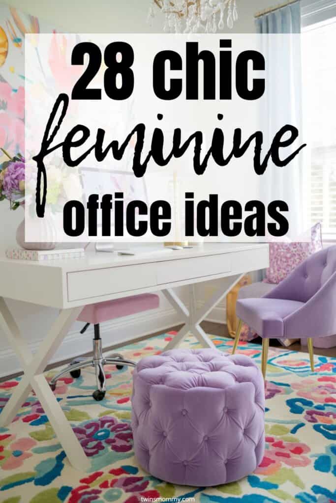 Cozy Female Office Ideas (Home Office Inspo) - Twins Mommy