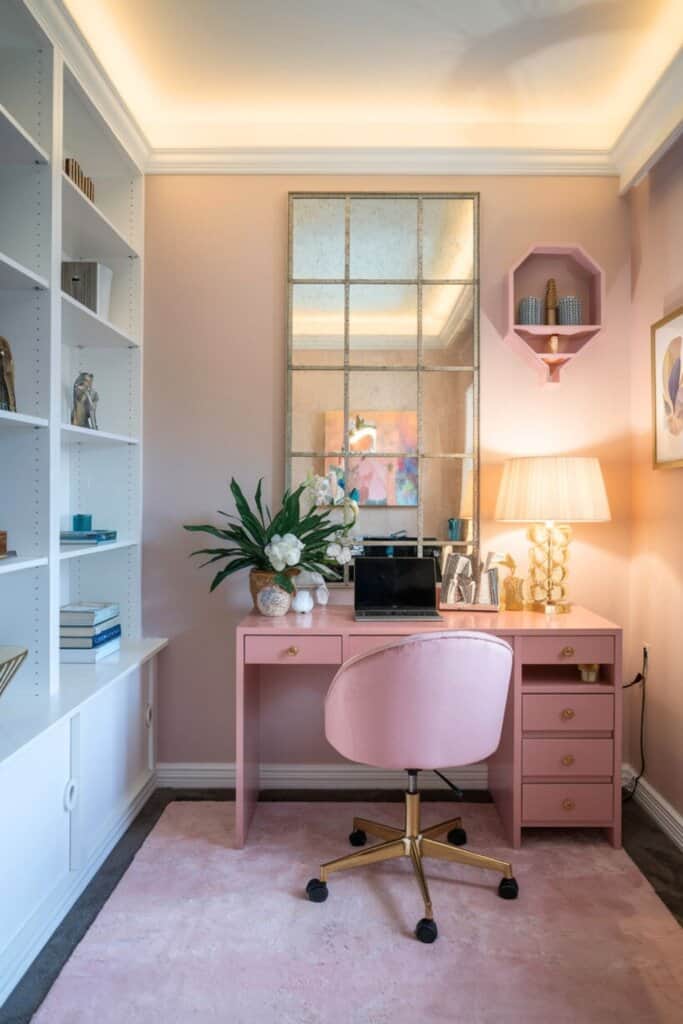 Cozy Female Office Ideas (Home Office Inspo) - Twins Mommy