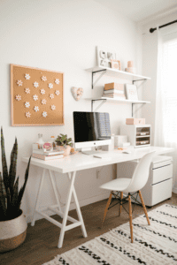 25 Chic Spring Office Decor for Your Home Office - Twins Mommy