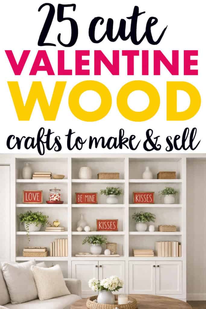 25 Cute Valentine Wood Crafts You Can Make & Sell - Twins Mommy