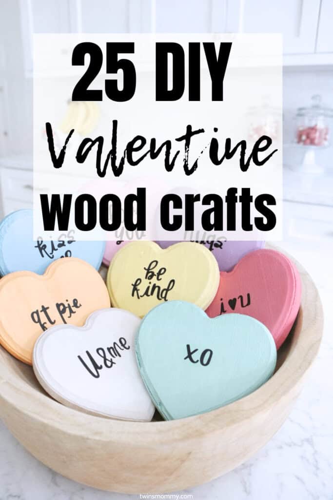 25 Cute Valentine Wood Crafts You Can Make & Sell - Twins Mommy