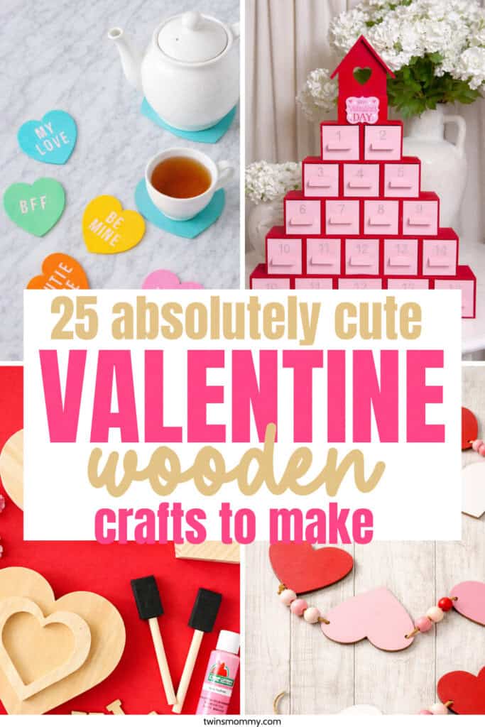 25 Cute Valentine Wood Crafts You Can Make & Sell - Twins Mommy