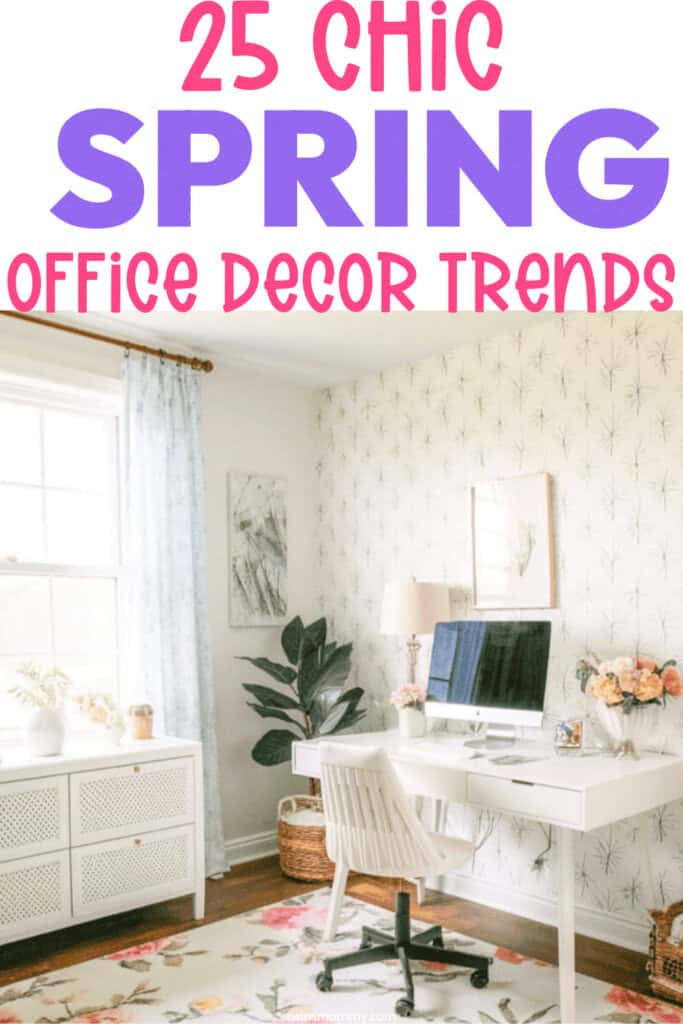 25 Chic Spring Office Decor for Your Home Office - Twins Mommy